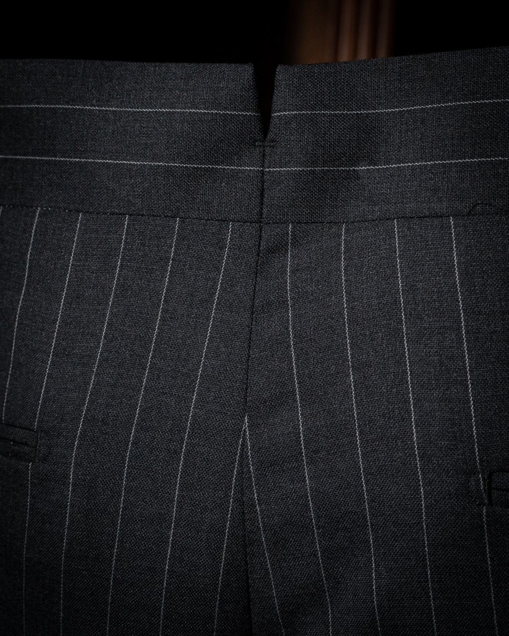 Borromini Gray Pinstriped Pants
