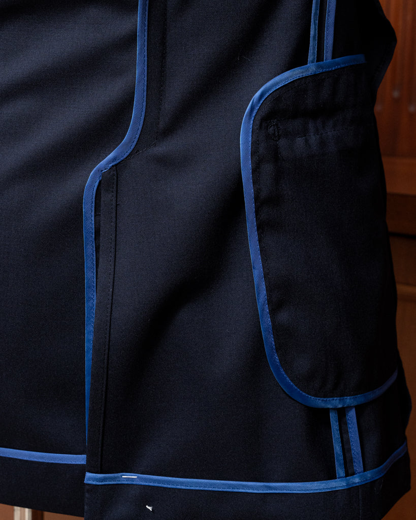 Dark Blue Unlined Bernini Suit