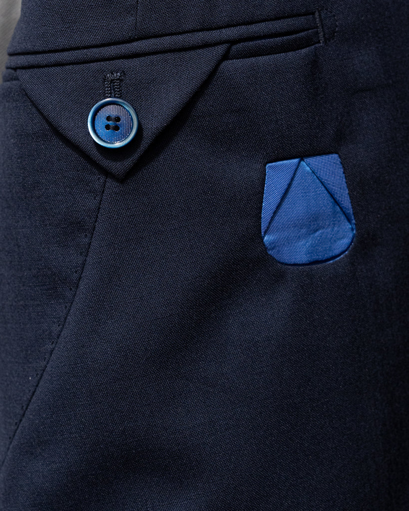 Dark Blue Unlined Bernini Suit