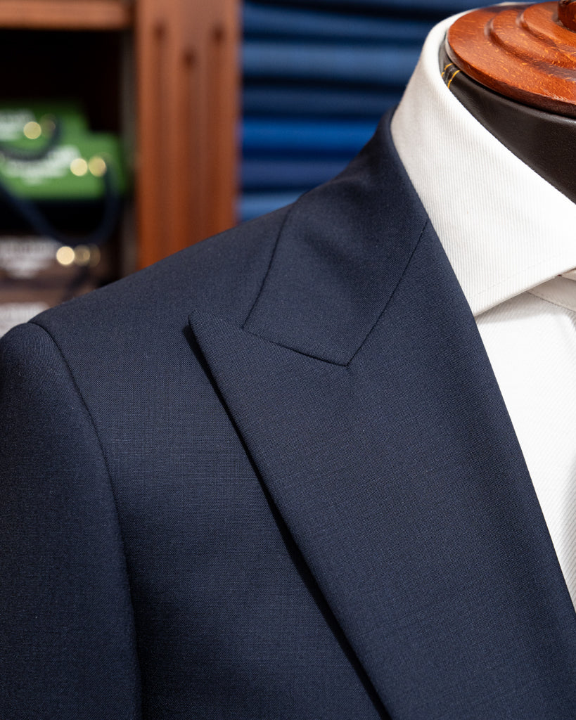 Dark Blue Unlined Bernini Suit