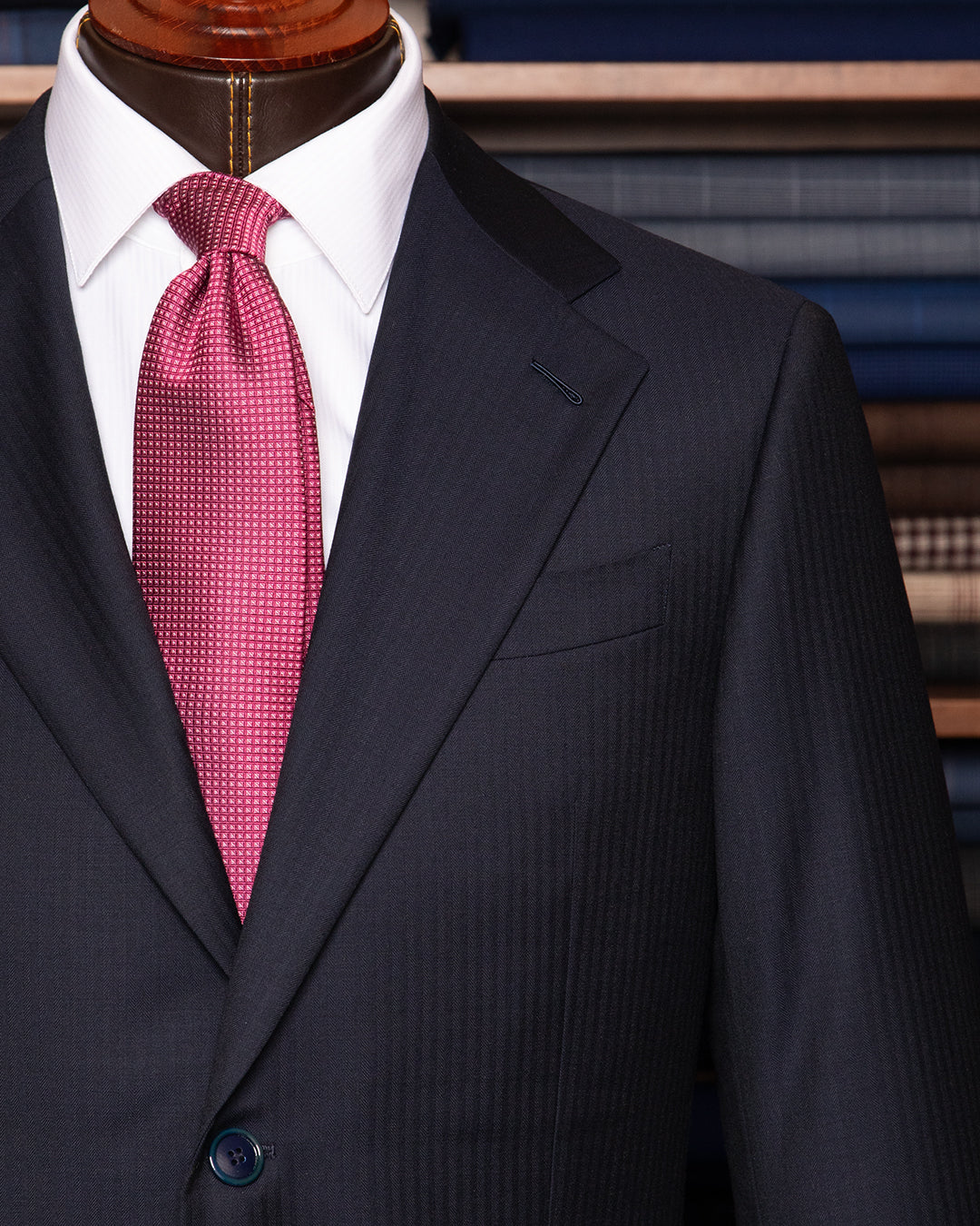 Abito Giotto Blu Scuro Spinato