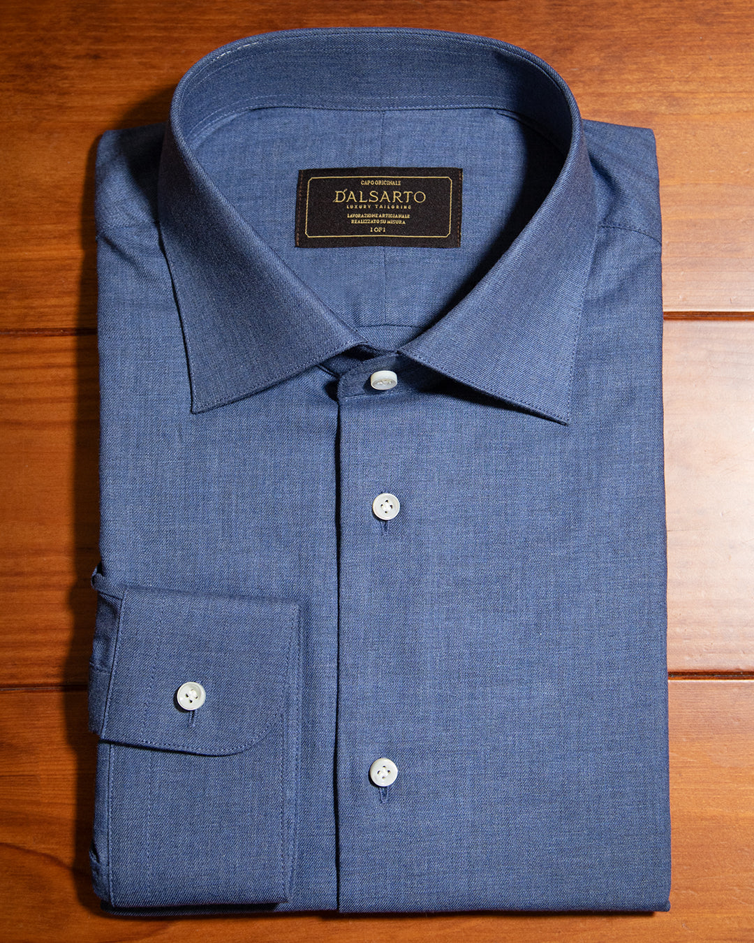 Camicia Cotone Blu
