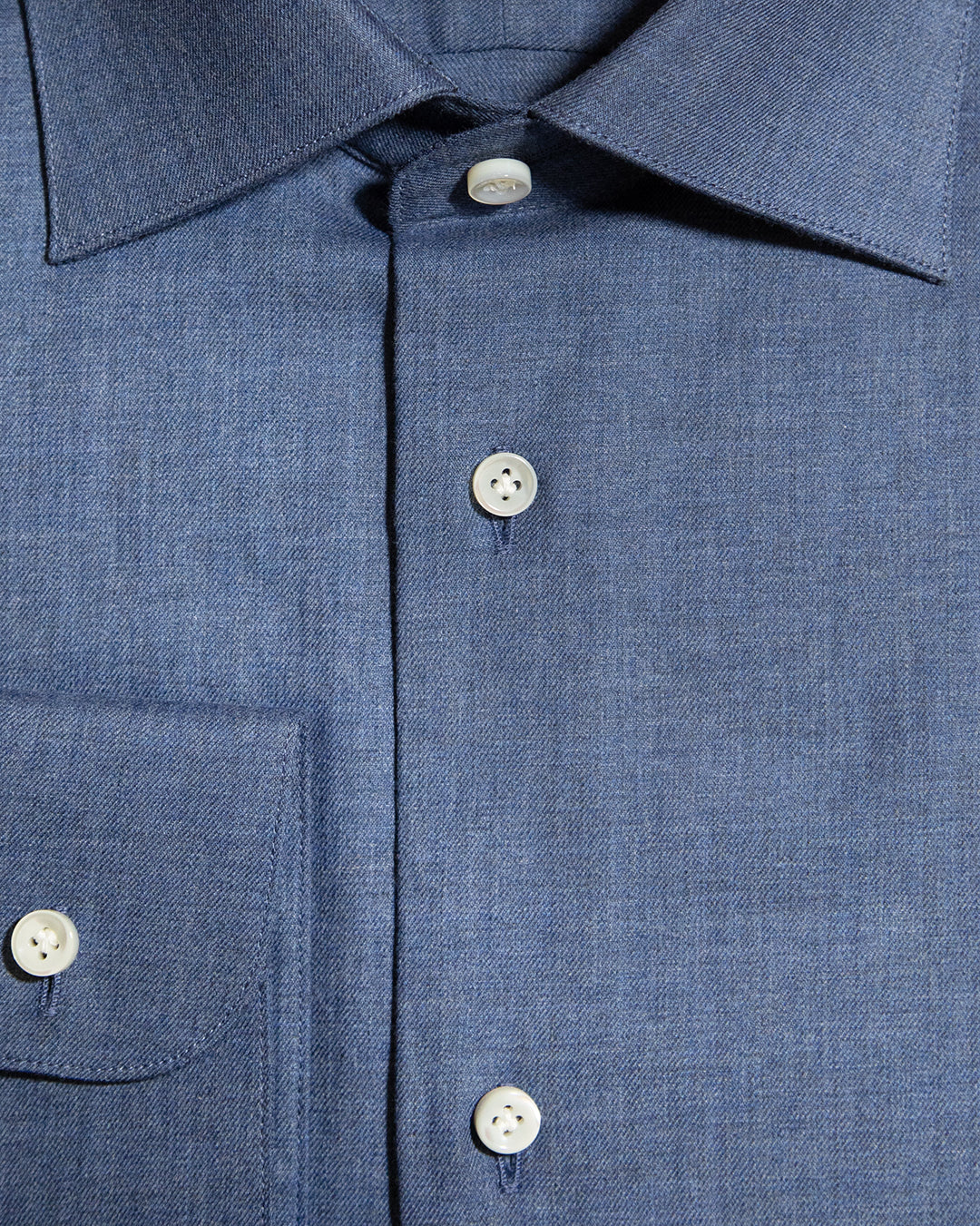 Camicia Cotone Blu