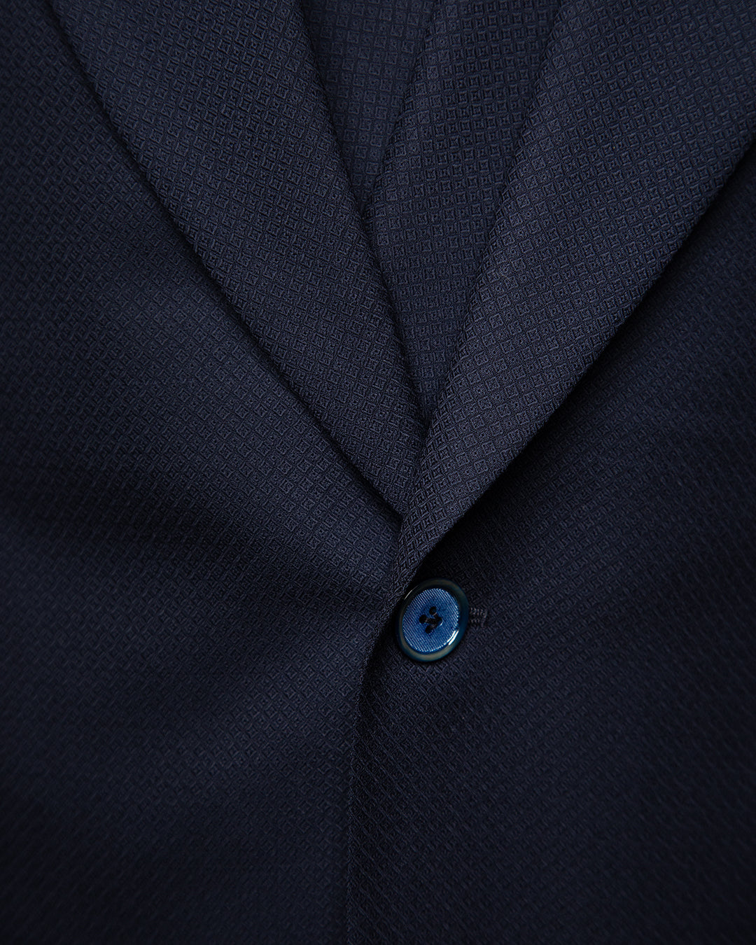 Abito Modernico Blu Micro Trama in Jacquard con Gilet