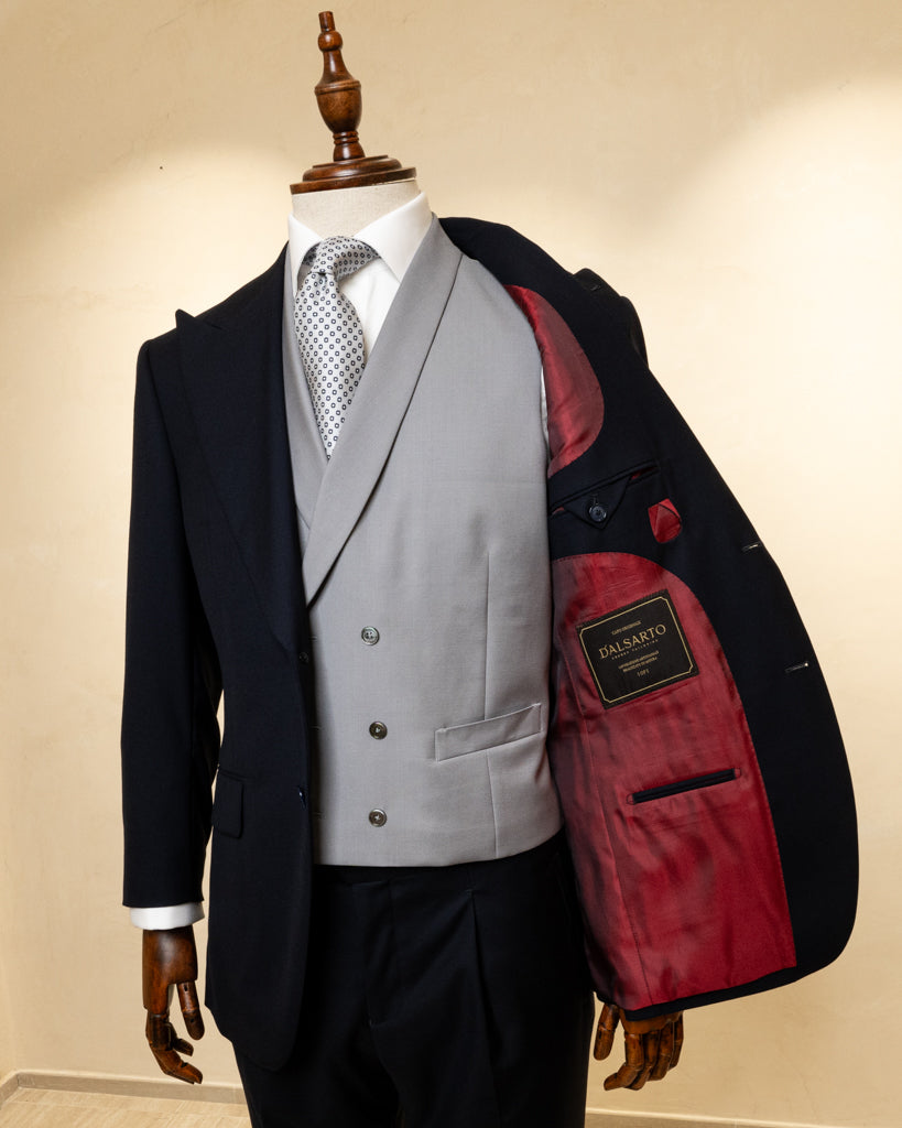 Abito Bernini Blu Notte con Gilet