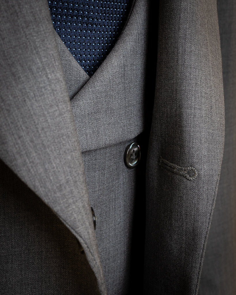 Abito Bernini Grigio Gesso con Gilet