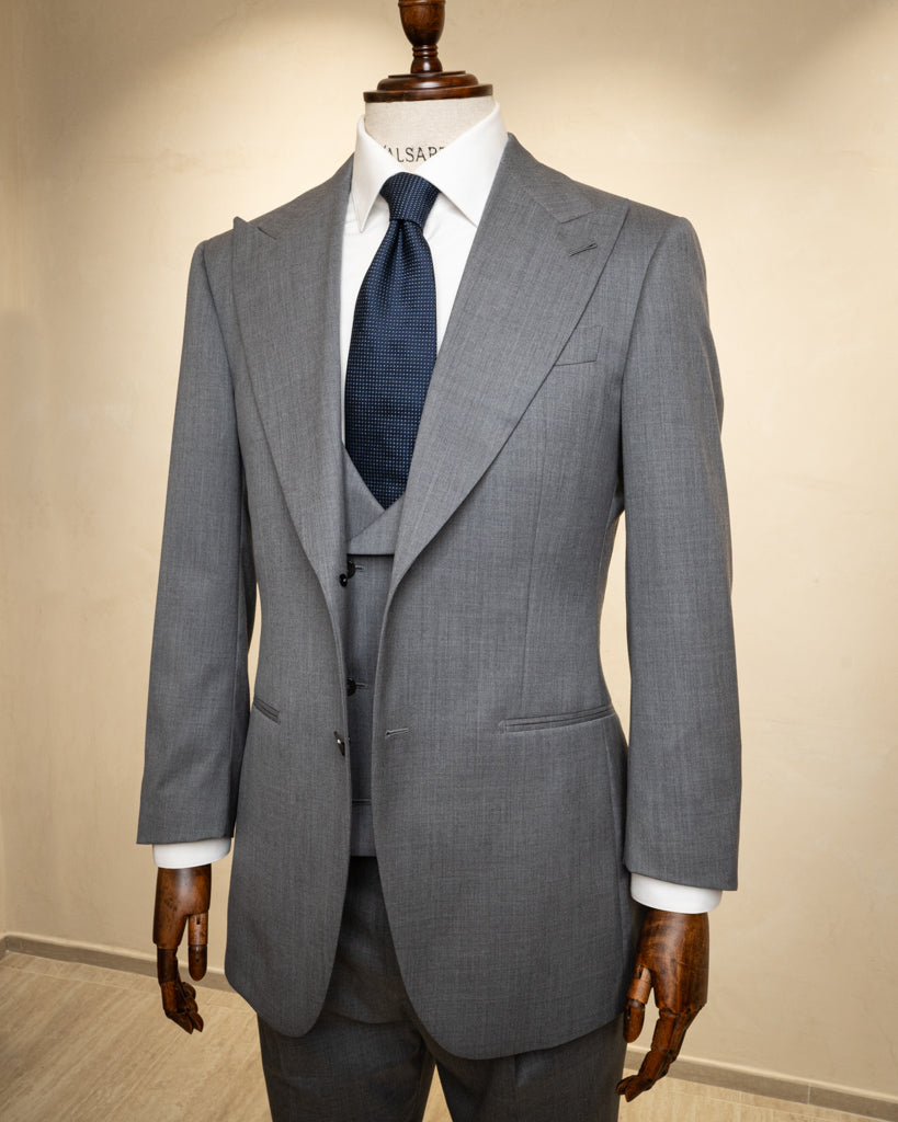 Bernini Chalk Grey Suit with Vest