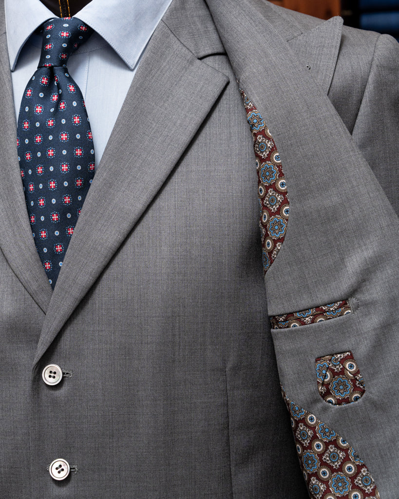 Abito Bernini Grigio Perla con Gilet