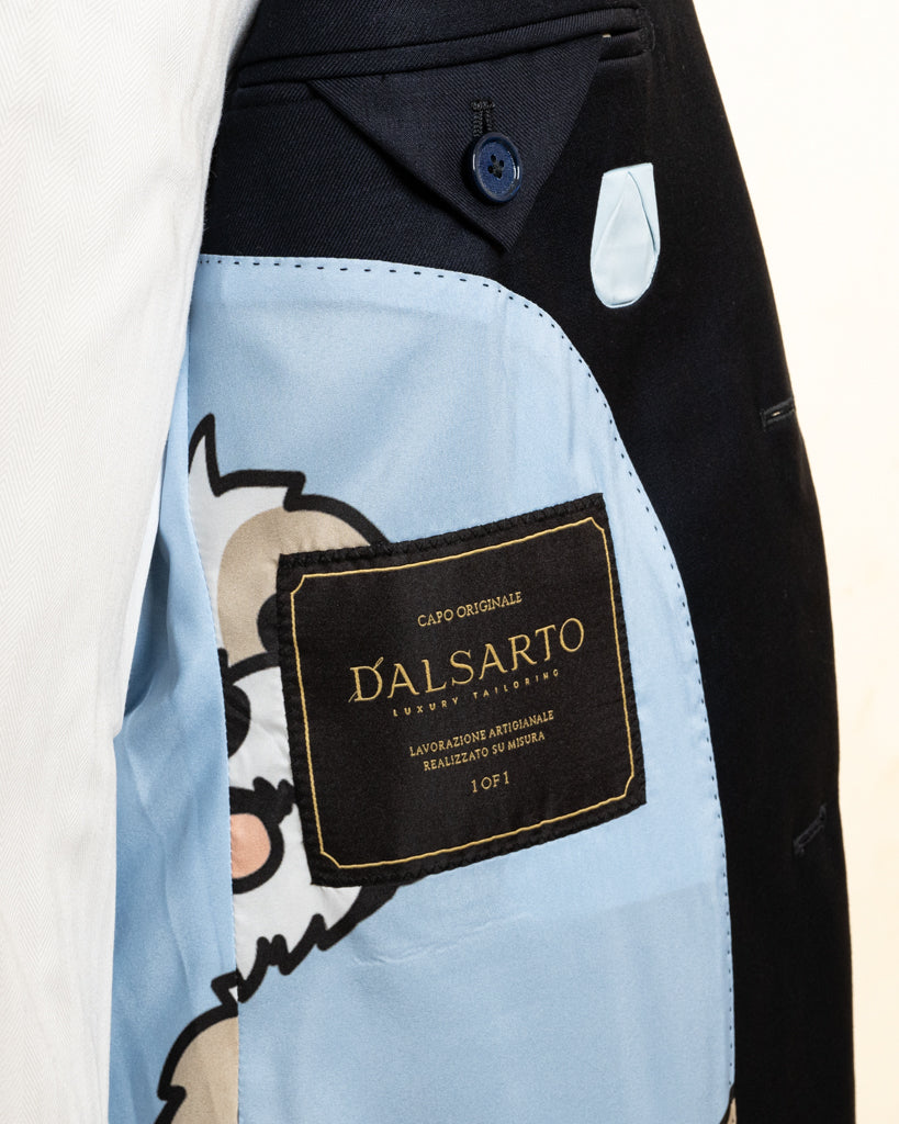 Abito Bernini Blu con Fodera personalizzata