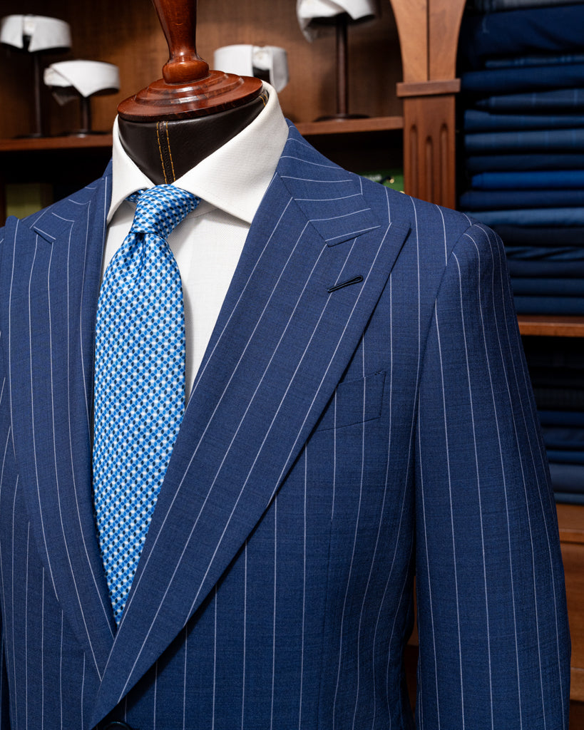 Pinstripe Navy Blue Bernini Suit