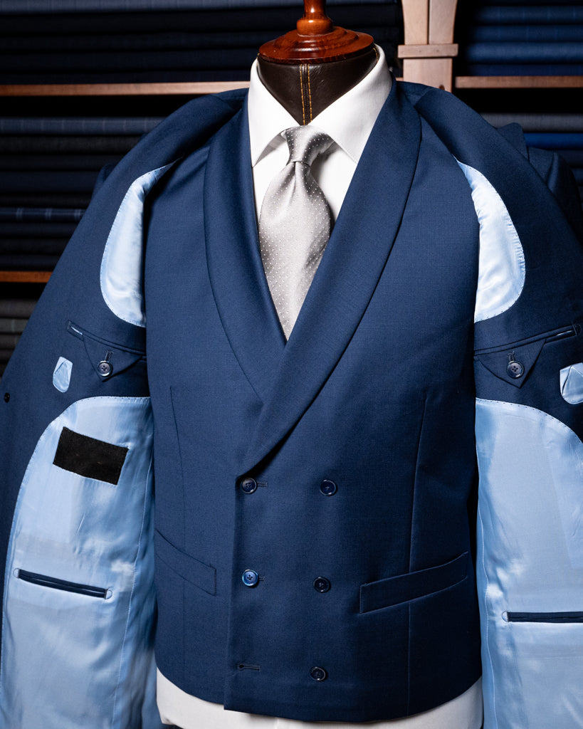 Bernini Navy Blue Suit with Vest