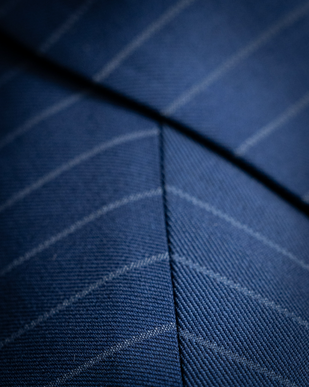 Bernini Navy Blue Pinstripe Suit