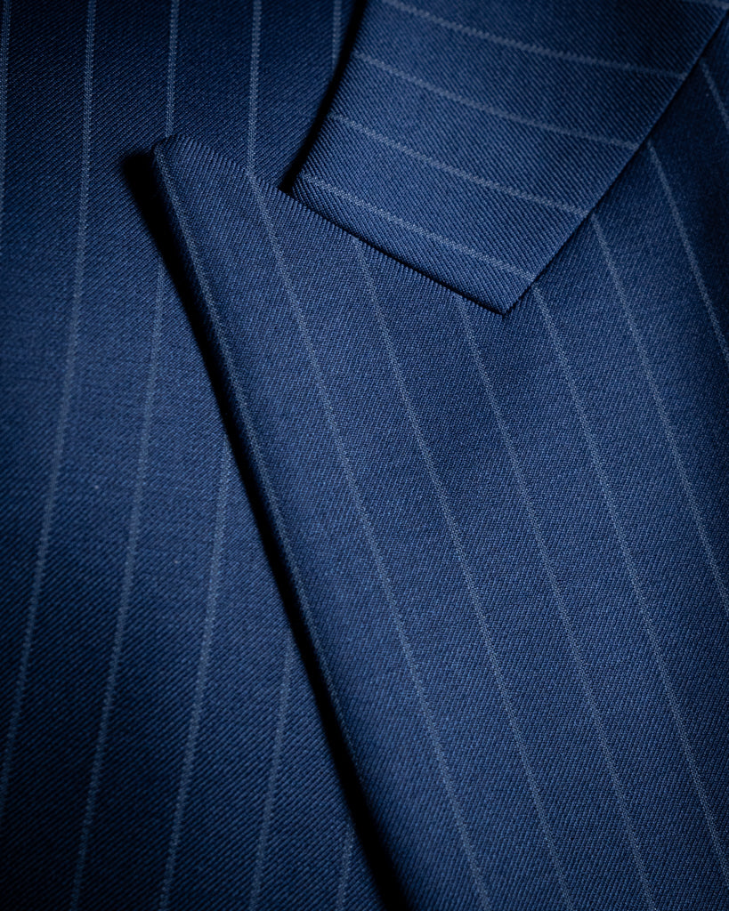 Abito Bernini Gessato Blu Navy