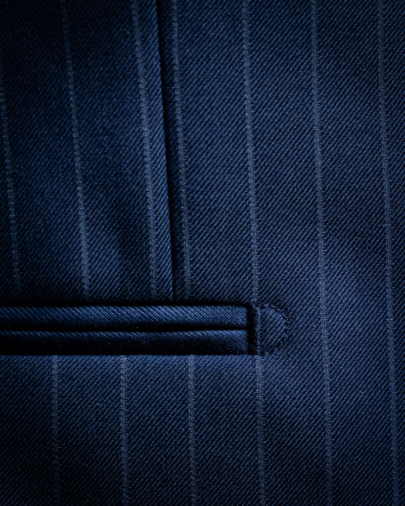 Abito Bernini Gessato Blu Navy