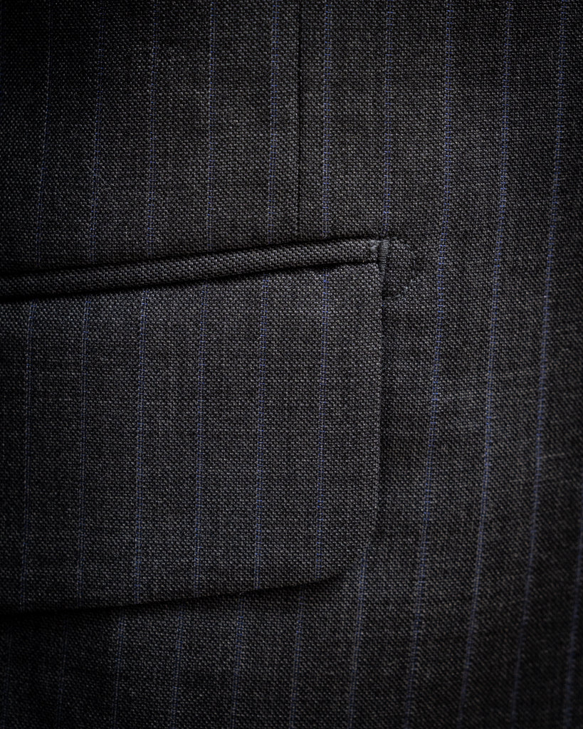 Bernini Dark Gray Pinstriped Suit