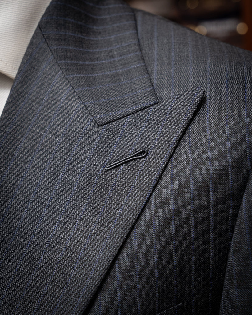 Bernini Dark Gray Pinstriped Suit
