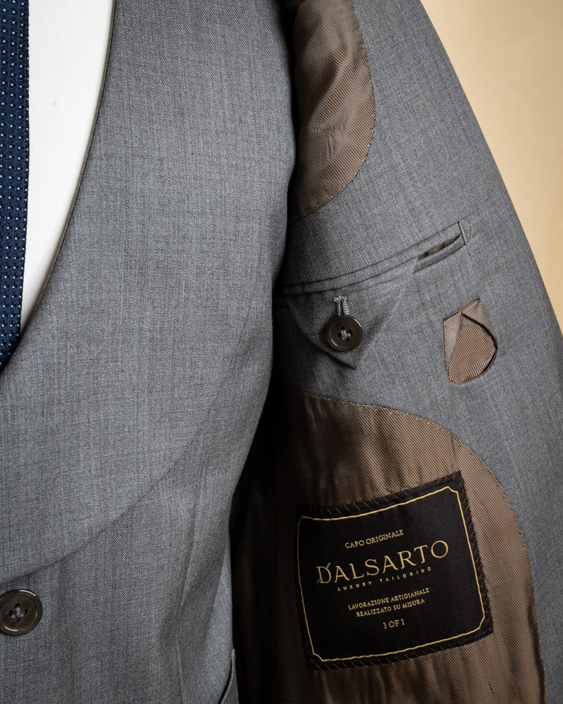 Bernini Chalk Grey Suit with Vest