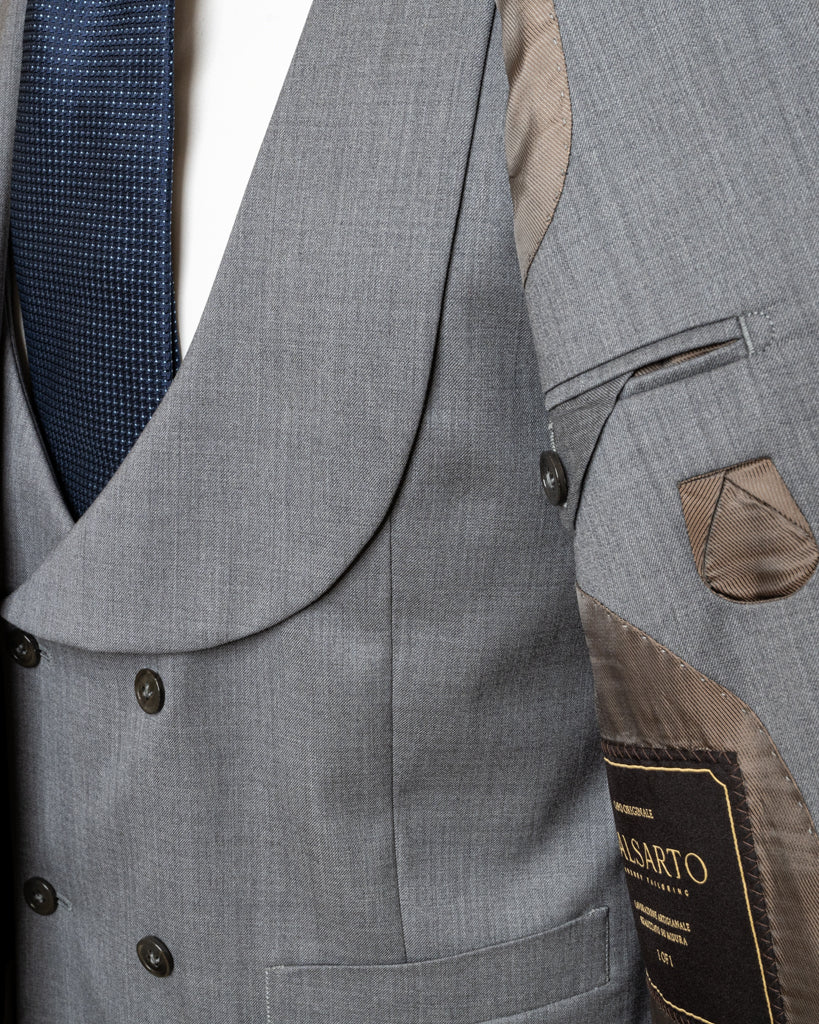 Bernini Chalk Grey Suit with Vest