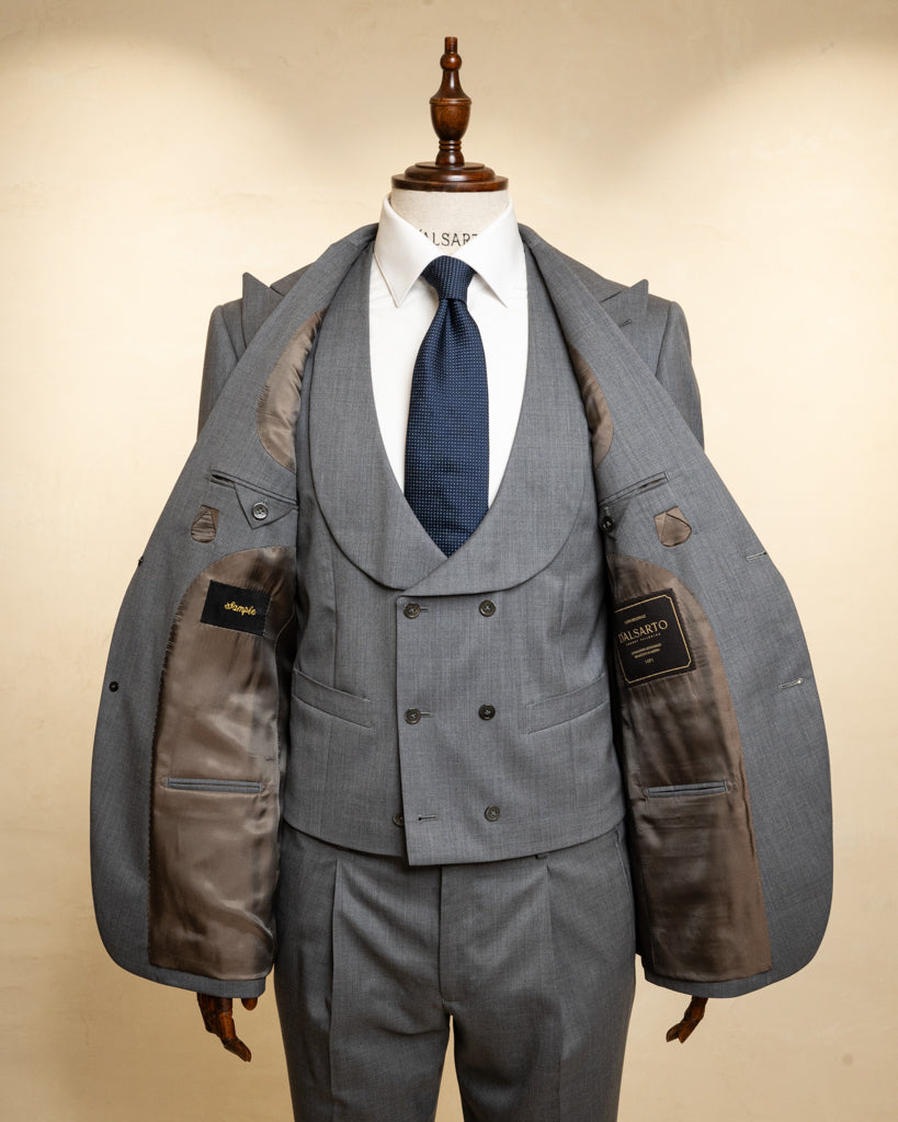 Bernini Chalk Grey Suit with Vest