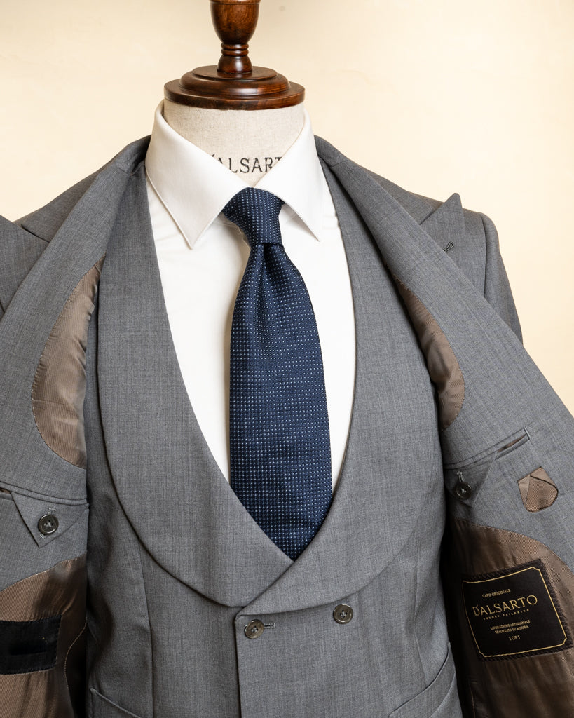 Bernini Chalk Grey Suit with Vest