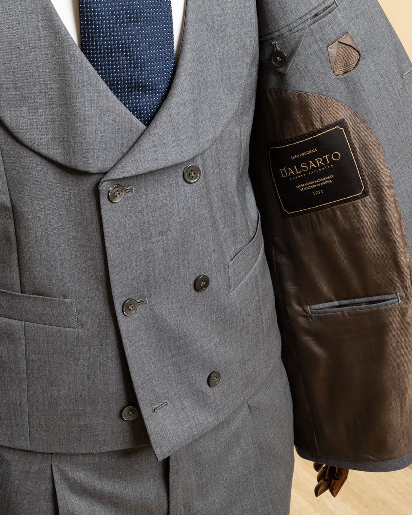 Bernini Chalk Grey Suit with Vest