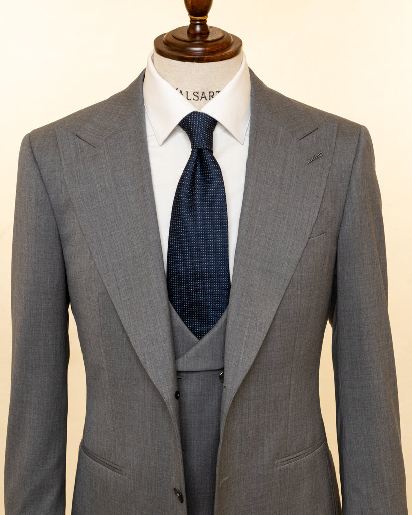 Bernini Chalk Grey Suit with Vest