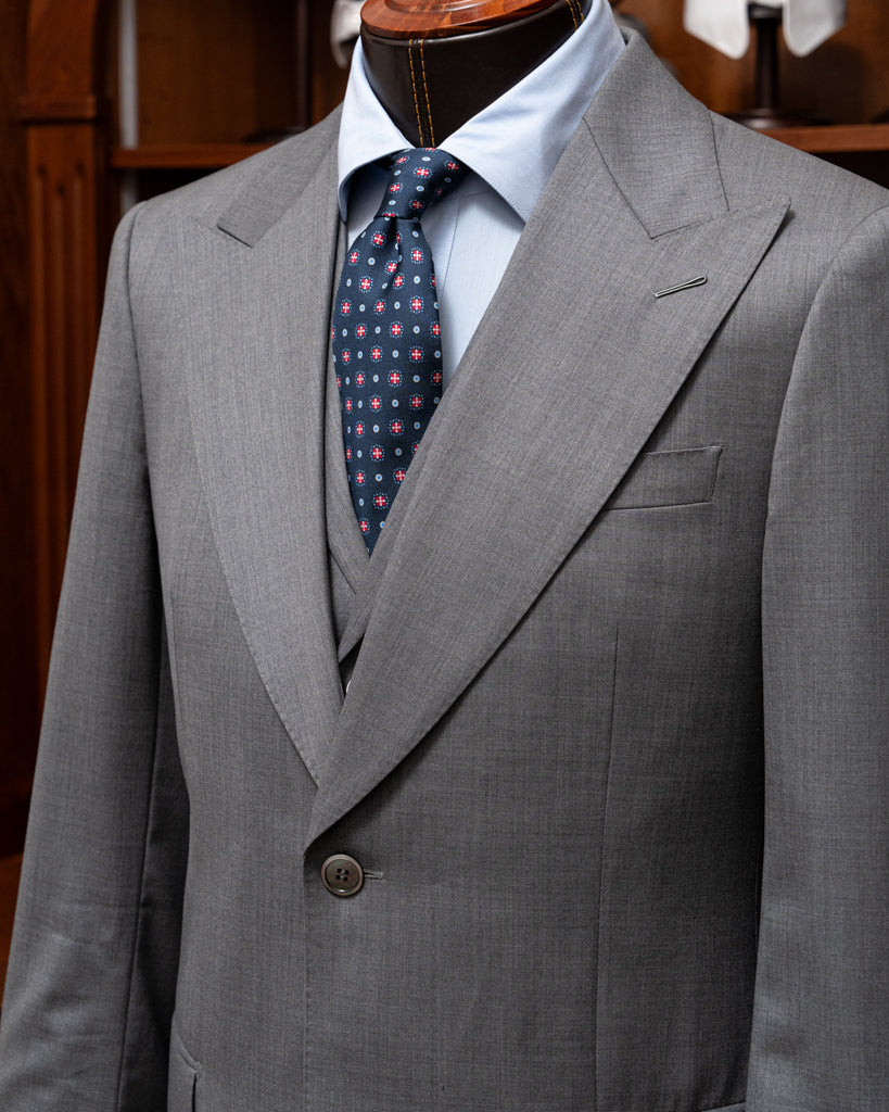 Bernini Pearl Gray Suit with Vest