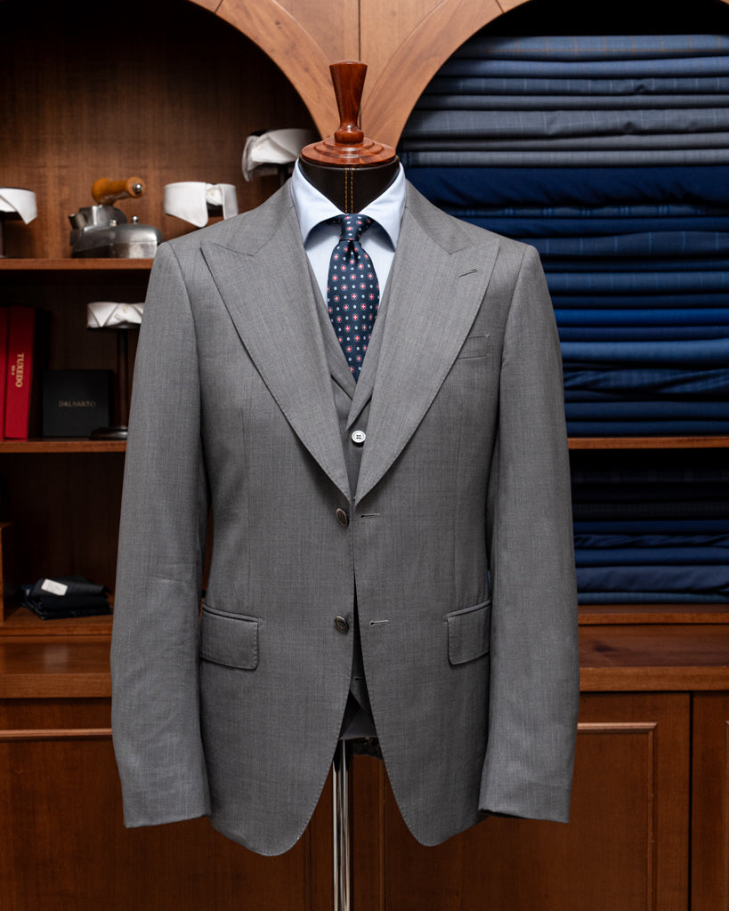 Bernini Pearl Gray Suit with Vest