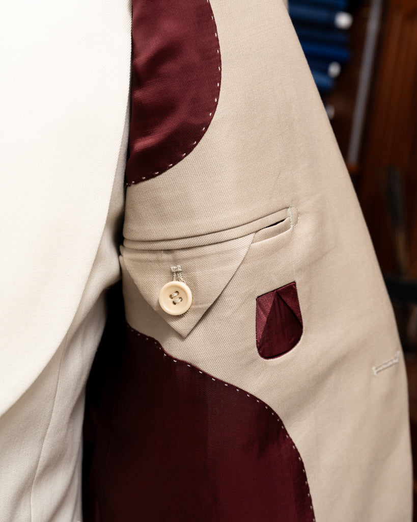 Abito Bernini Beige Panna con Gilet