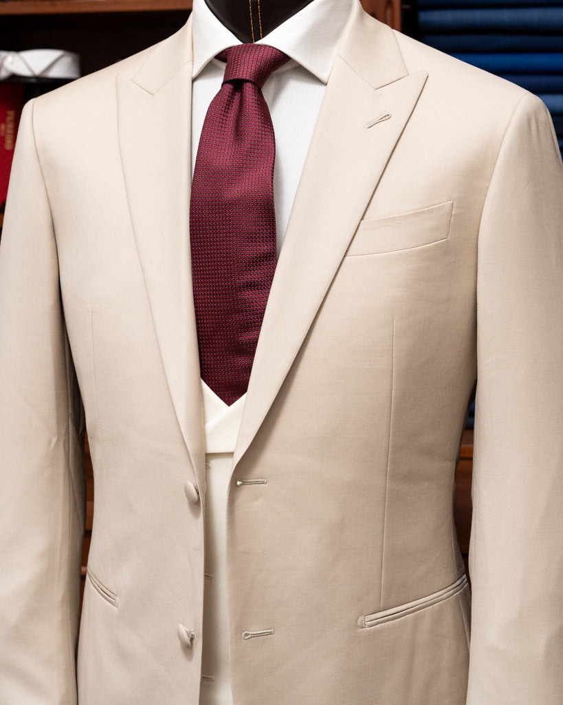 Abito Bernini Beige Panna con Gilet