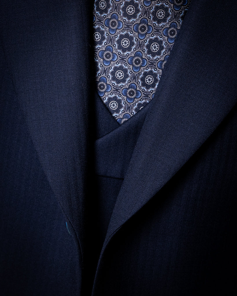 Bernini Medium Blue Suit with Vest