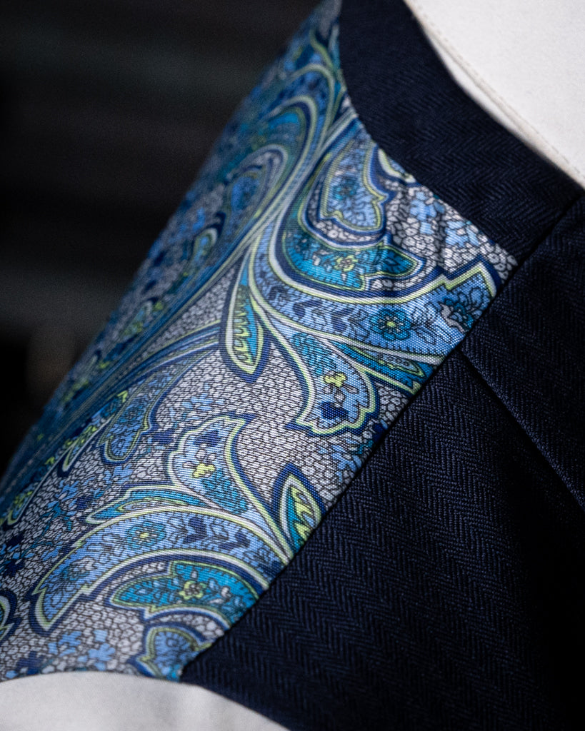 Bernini Medium Blue Suit with Vest