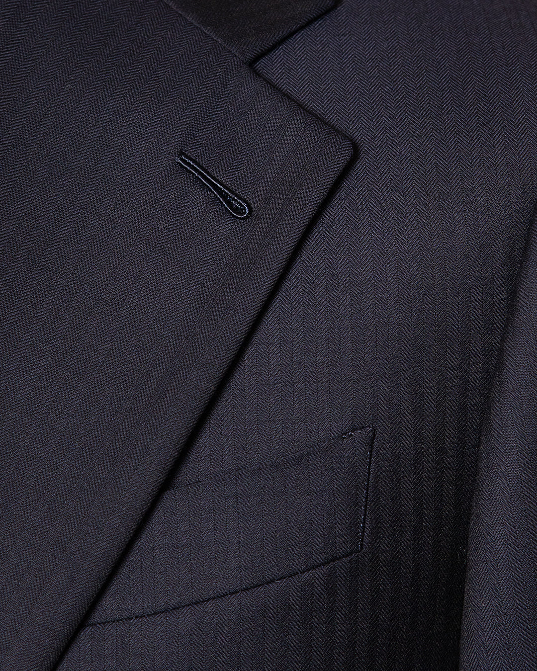 Giotto Dark Blue Herringbone Dress