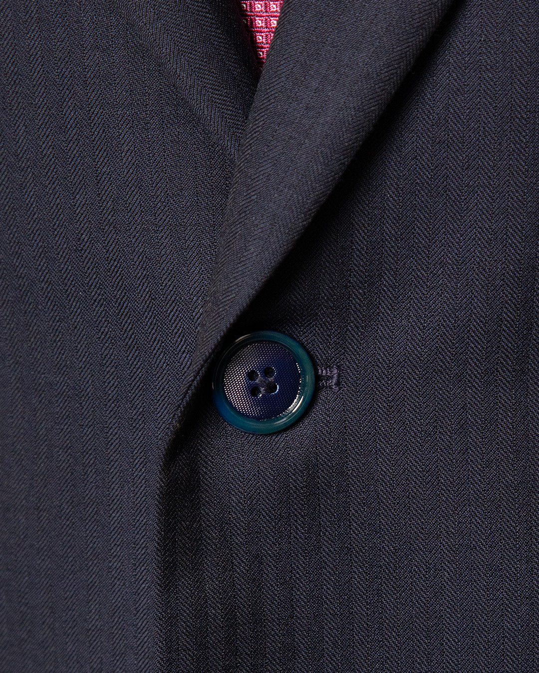 Giotto Dark Blue Herringbone Dress