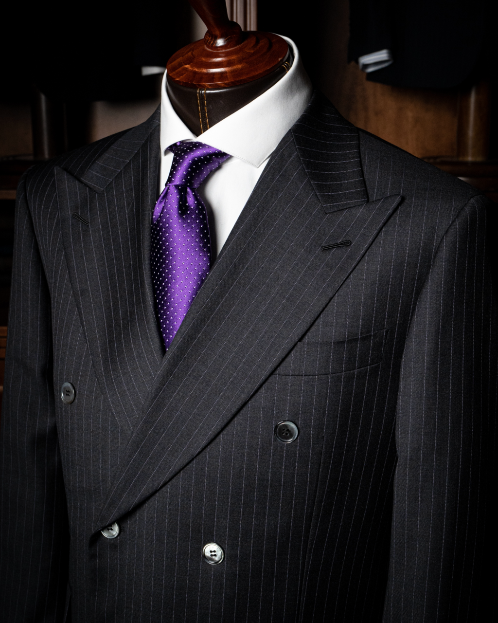 Canova Grey Pinstripe Suit with Vest