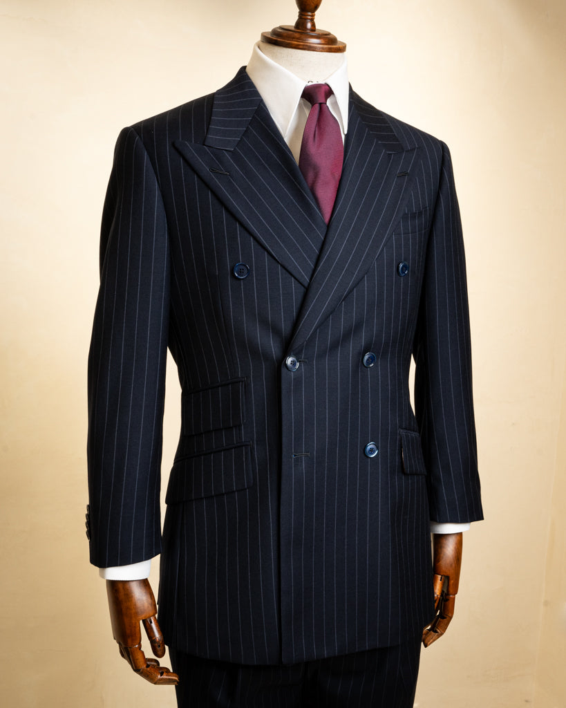 Abito Canova Blu Gessato