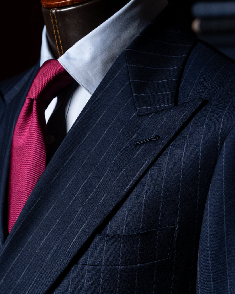 Canova Blue Pinstripe Suit