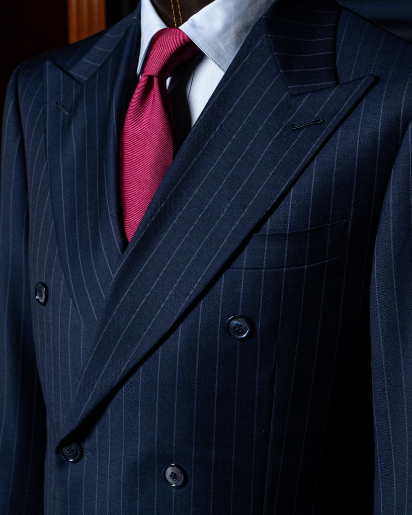 Canova Blue Pinstripe Suit
