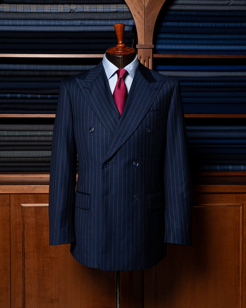 Canova Blue Pinstripe Suit