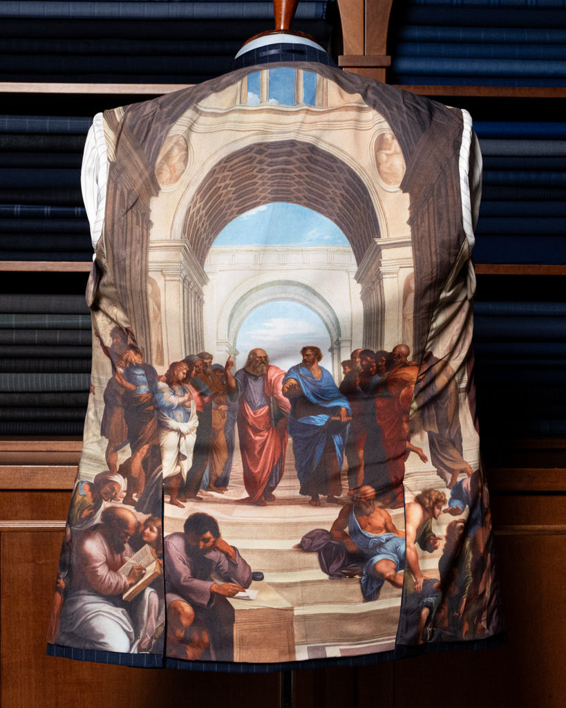 Canova Blue Pinstripe Suit