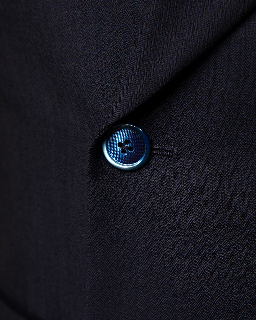 Abito Canova Doppiopetto Blu Scuro Spinato