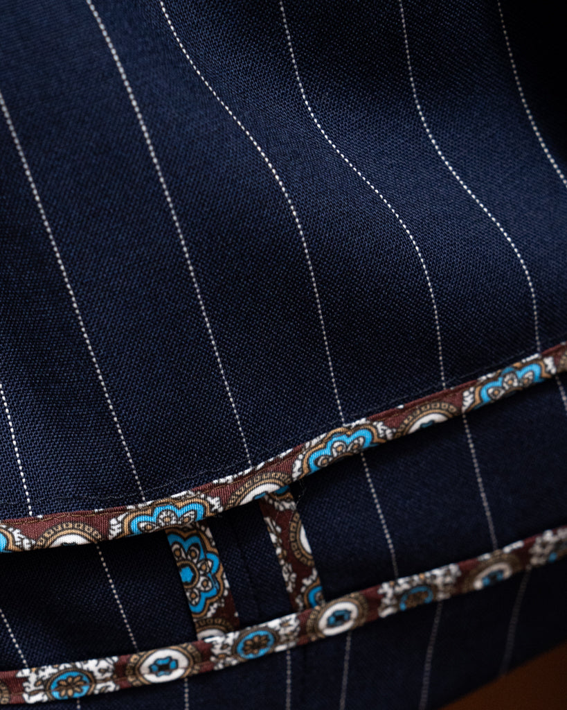 Canova Navy Blue Pinstripe Suit