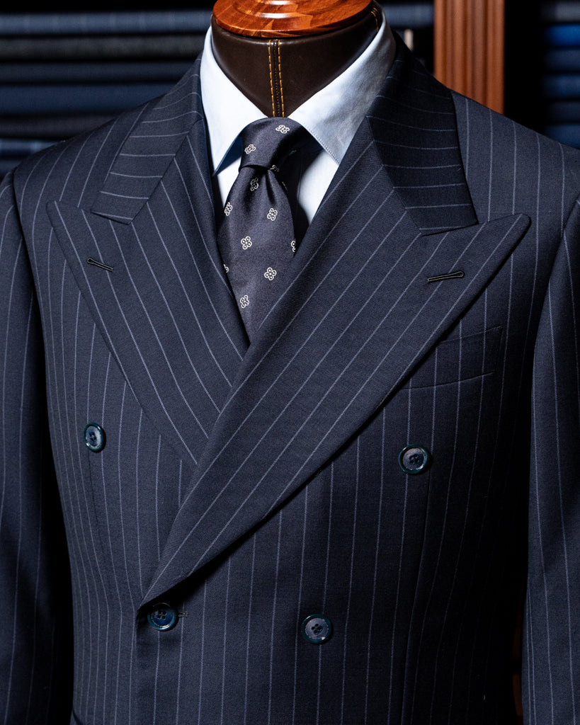 Canova Dark Blue Pinstripe Suit