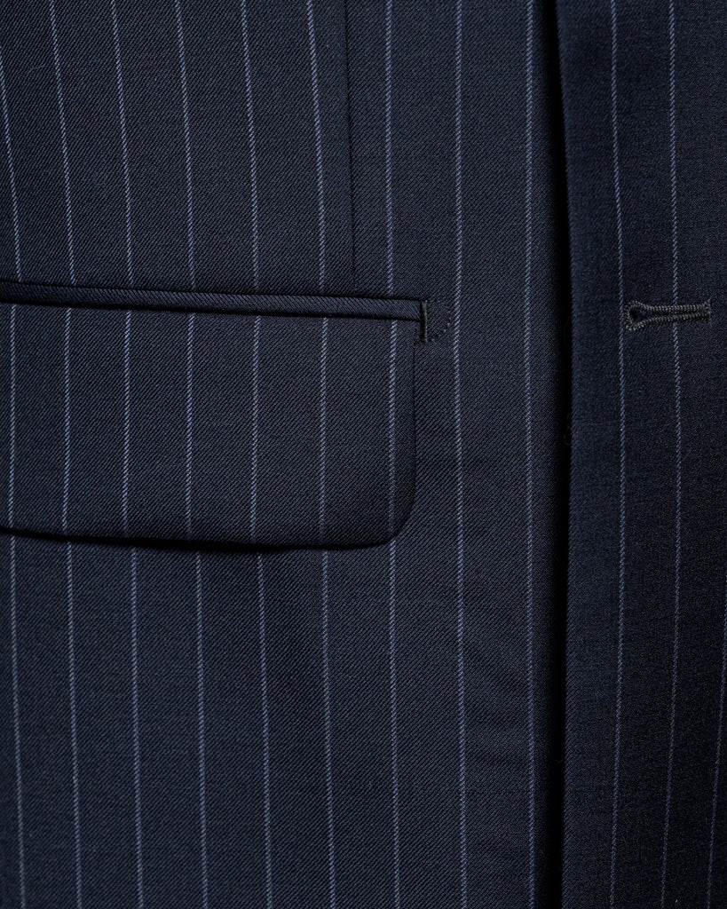 Canova Dark Blue Pinstripe Suit