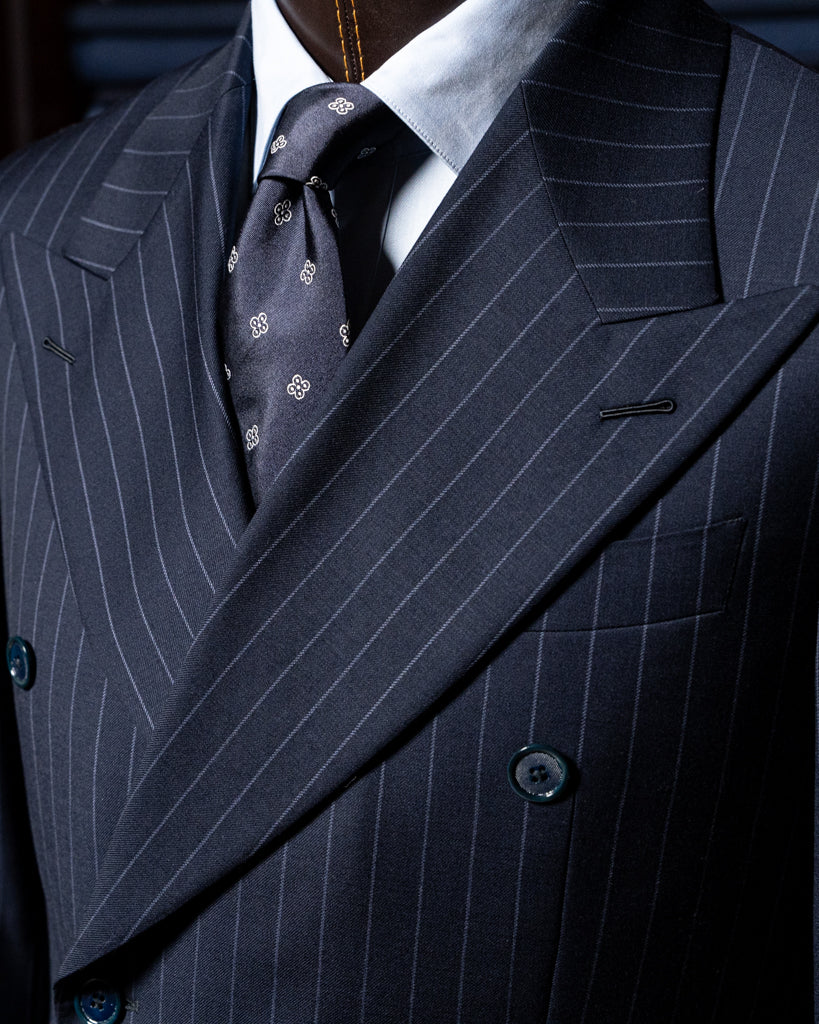 Canova Dark Blue Pinstripe Suit