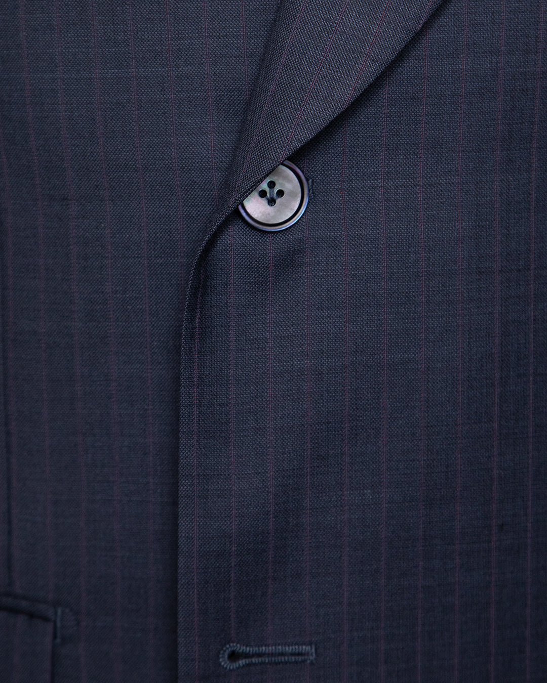 Midnight Blue Pinstriped Canova Suit