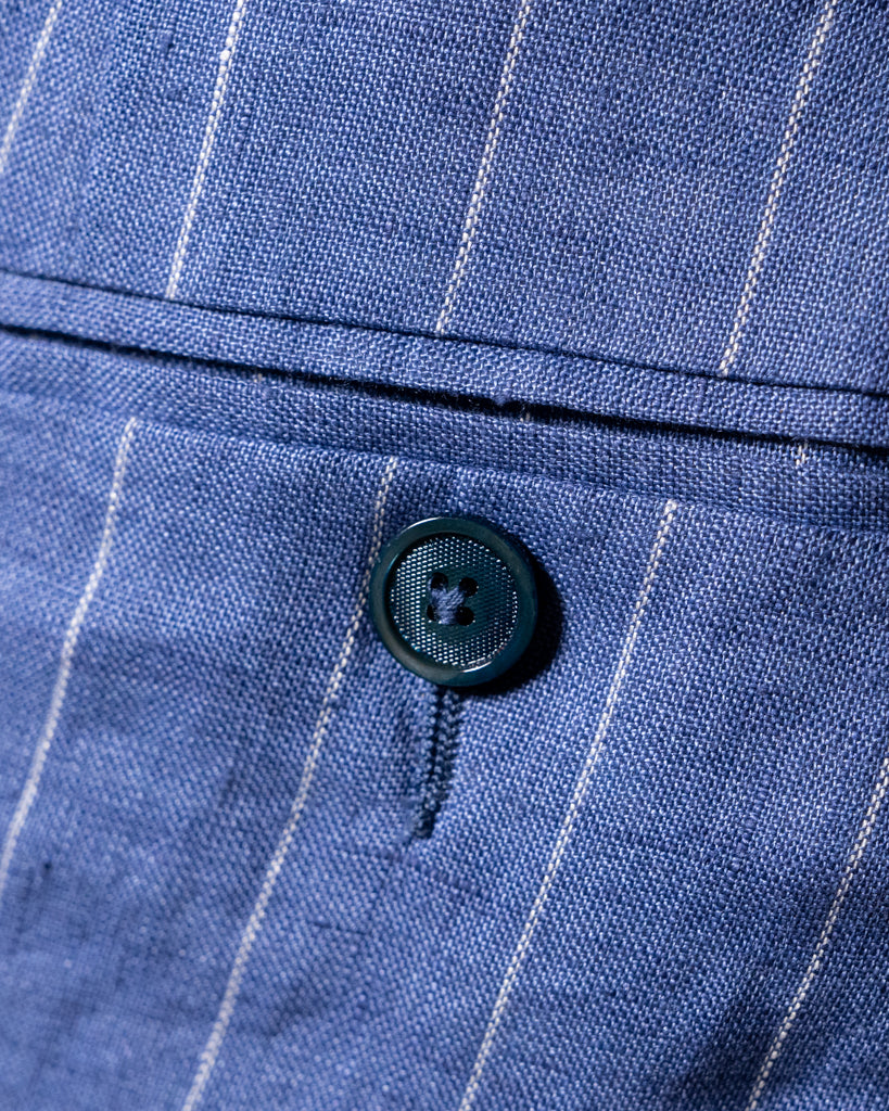 Abito Canova Sfoderato Blu Gessato