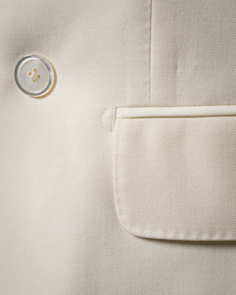 White Double-breasted Perugino Suit