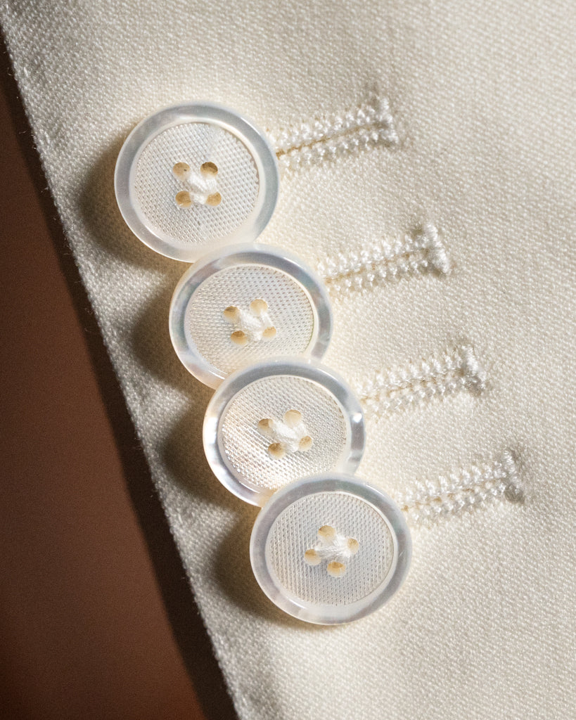 White Double-breasted Perugino Suit