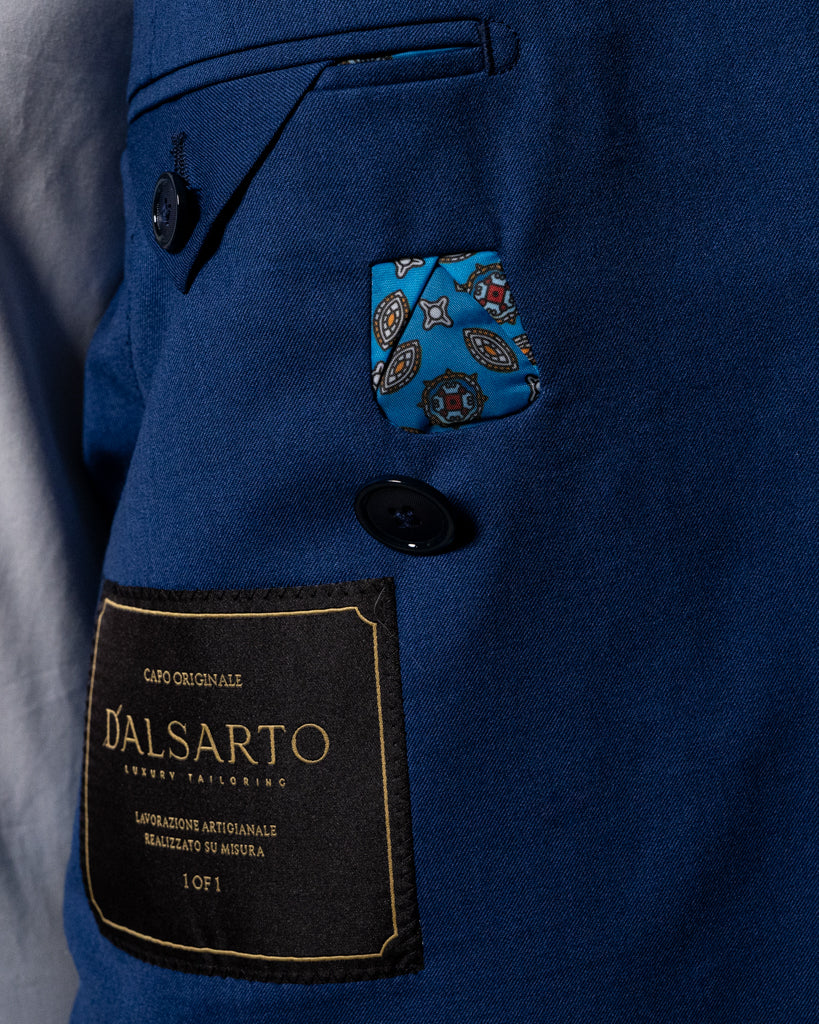 Navy Blue Double-Breasted Suit
